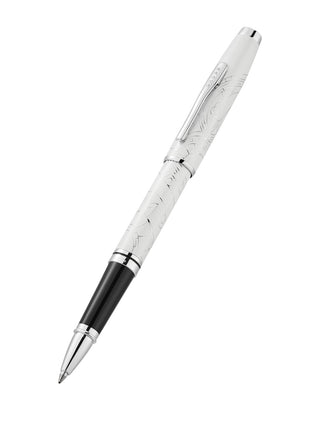 Coventry Zodiac Year of the Snake Pearl White Lacquer Rollerball Pen - By Baano