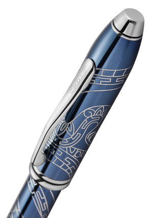 Townsend® Zodiac Year of the Snake Blue Lacquer Rollerball Pen - By Baano