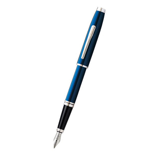 Coventry Blue Lacquer Fine Nib Fountain Pen - By Baano