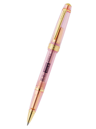 Bailey Light™ Translucent Pink Sapphire Resin Ballpoint Pen - By Baano