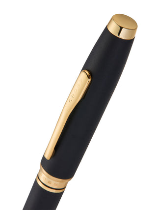 Coventry Matte Black Lacquer Ballpoint Pen - By Baano