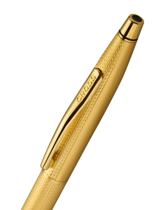 Classic Century® 23KT Gold Plated Engraved Diamond Pattern Ballpoint Pen - By Baano
