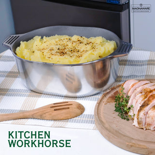 Oval Dutch Oven with Lid - 5 Quart (11 Inch) - By Baano