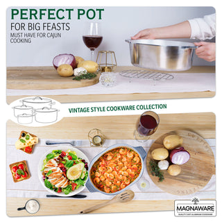 Oval Dutch Oven with Lid - 5 Quart (11 Inch) - By Baano