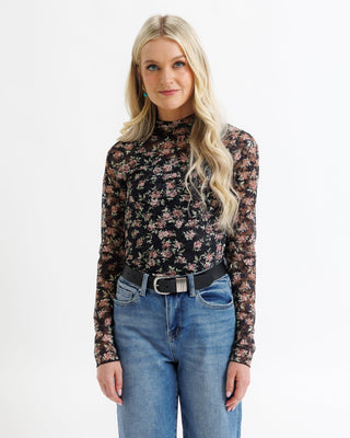 Floral Lace Layering Top