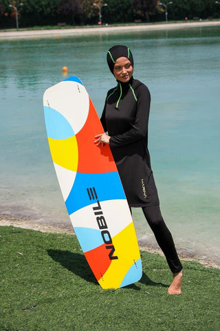 Lycra Black Burkini Modest Swimwear M2234 - By Baano
