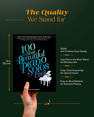 100 of the Most Beautiful Piano Solos Ever (Spiral Bound) - By Baano