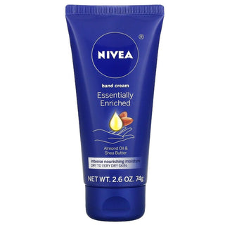 Nivea Essentially Enriched Hand Cream, Almond Oil Shea Butter, 2.6 Oz