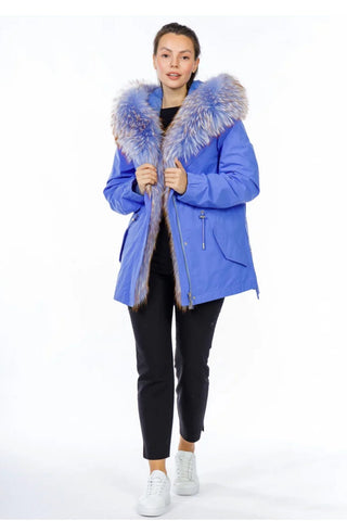 Genuine Fox Fur Rabbit Insulated Parka