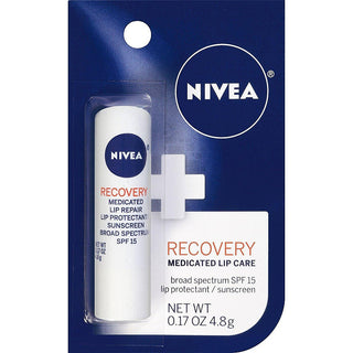 Nivea A Kiss Of Recovery Medicated Lip Care SPF 15-0.17 Oz