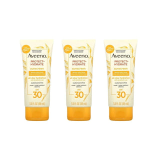 Aveeno Protect + Hydrate Body Sunscreen Lotion Spf 30 - 3 Oz