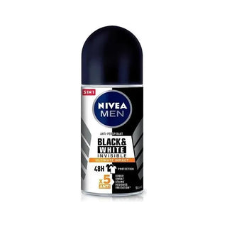 Nivea Men Black & White Invisible Ultimate Impact 48H 5 in 1 Roll-On Deodorant 50 ml