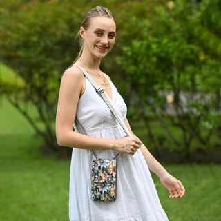 Wanderlust Luxe Fabric Phone Organizer Wallet - 13012