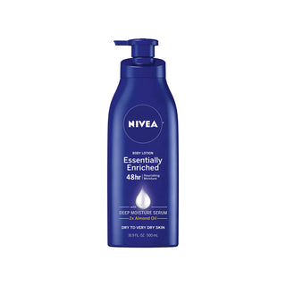Nivea Essentially Enriched Body Lotion For Dry Skin, 16.9 Fl Oz Pump Bottle