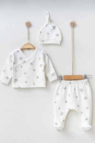 Bud Flower Baby Clothes Set - 3 Pcs - By Baano