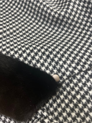 Genuine Scandinavian Mink Fur Virgin Wool Poncho - By Baano