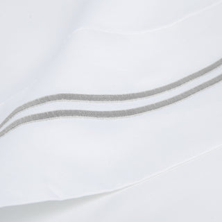 600 Thread Count Double Stripe Embroidered Pillowcases