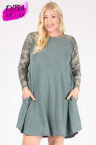 Tie Dye Sleeve Dress