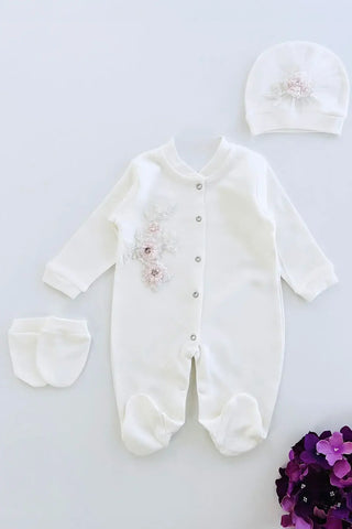 Grace Jumpsuit Set - 3 Pcs - By Baano