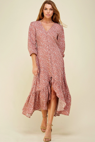 Mermaid Floral Maxi Dress