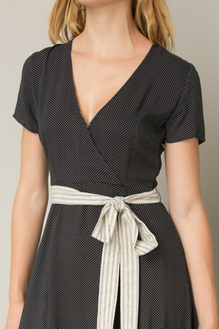 Mini Polka Dots Maxi Dress
