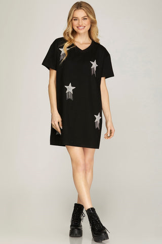 Among the Stars Shirt Dress