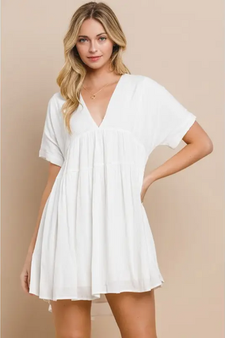 Loose V-Neck Dress
