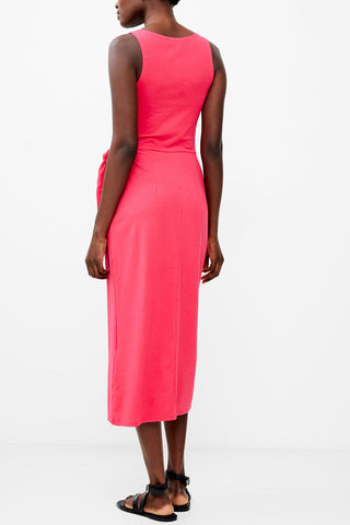 Jersey Wrap Midi Dress