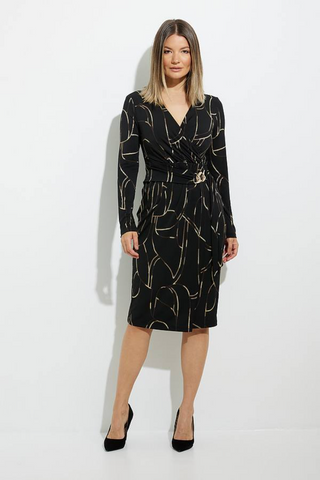 Joseph Ribkoff Printed Wrap Dress