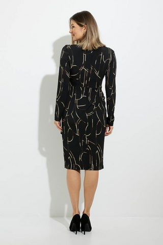 Joseph Ribkoff Printed Wrap Dress