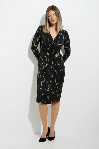 Joseph Ribkoff Printed Wrap Dress