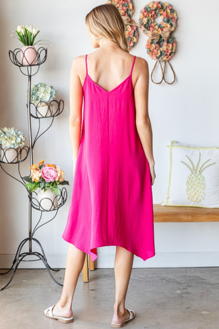 Hankerchief Midi Dress