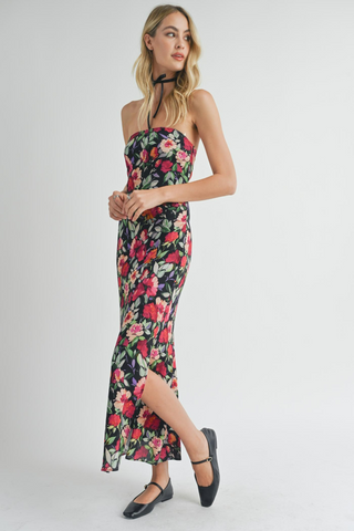 Midi Dress with Side Slit