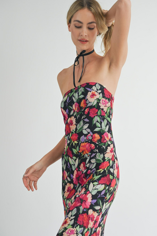 Midi Dress with Side Slit
