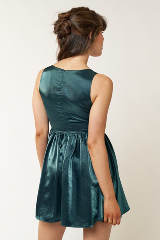 S/L Square Neck Mini Dress