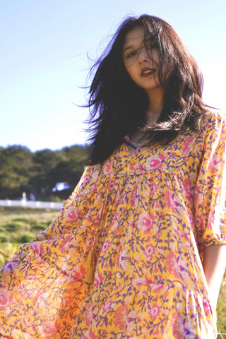 Rumi Block Printed Dress