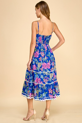 Piping Det Midi Dress