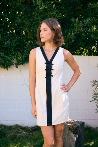 S/L Contrast Trim Dress