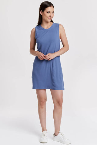 Justine High Neck Sleeveless Dress