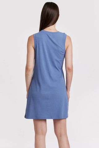 Justine High Neck Sleeveless Dress