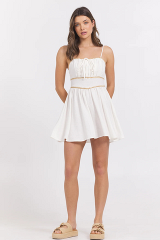 Stitch Detail Mini Dress