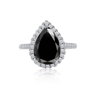 2.0ct Pear Cut Moissanite Diamond Engagement Ring Ring Deluxe Fine Jewelry