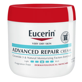 Eucerin Advanced Repair Body Cream, Fragrance Free, 16 oz Jar - By Baano