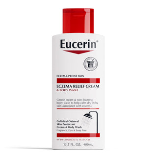 Eucerin Eczema Relief Cream Body Wash, Fragrance Free, 13.5 fl oz Bottle - By Baano