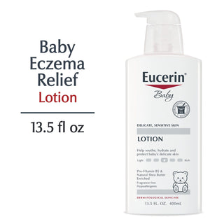 Eucerin Baby Lotion, Fragrance Free, 13.5 fl oz Bottle - By Baano