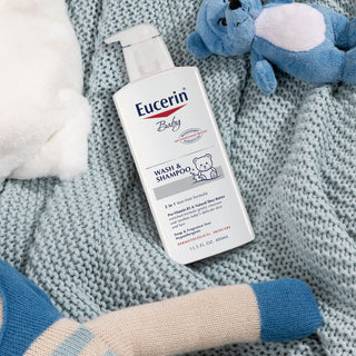 Eucerin Baby Unscented Baby Shampoo and Body Wash, Tear Free Baby Shampoo and Wash, 13.5 Fl Oz Pump Bottle - By Baano