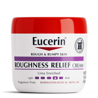 Eucerin Roughness Relief Body Cream, Fragrance Free, 16 oz Jar - By Baano