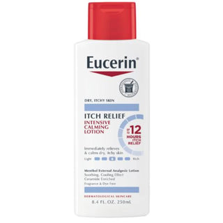 Eucerin Itch Relief Intensive Calming Body Lotion, Fragrance Free, 8.4 fl oz Bottle - By Baano