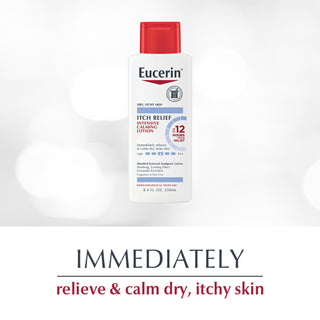 Eucerin Itch Relief Intensive Calming Body Lotion, Fragrance Free, 8.4 fl oz Bottle - By Baano