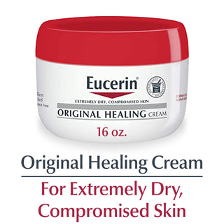 Eucerin Original Healing Cream, Body Cream for Dry Skin, 16 oz Jar - By Baano